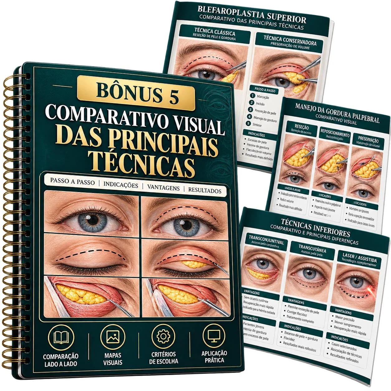 Bônus 5 — Comparativo Visual das Principais Técnicas