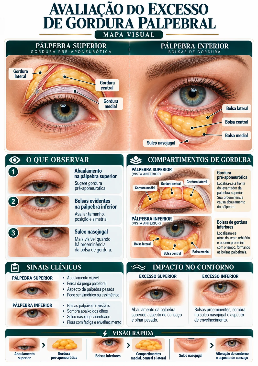 Módulo 2 — Excesso de Pele x Ptose Palpebral