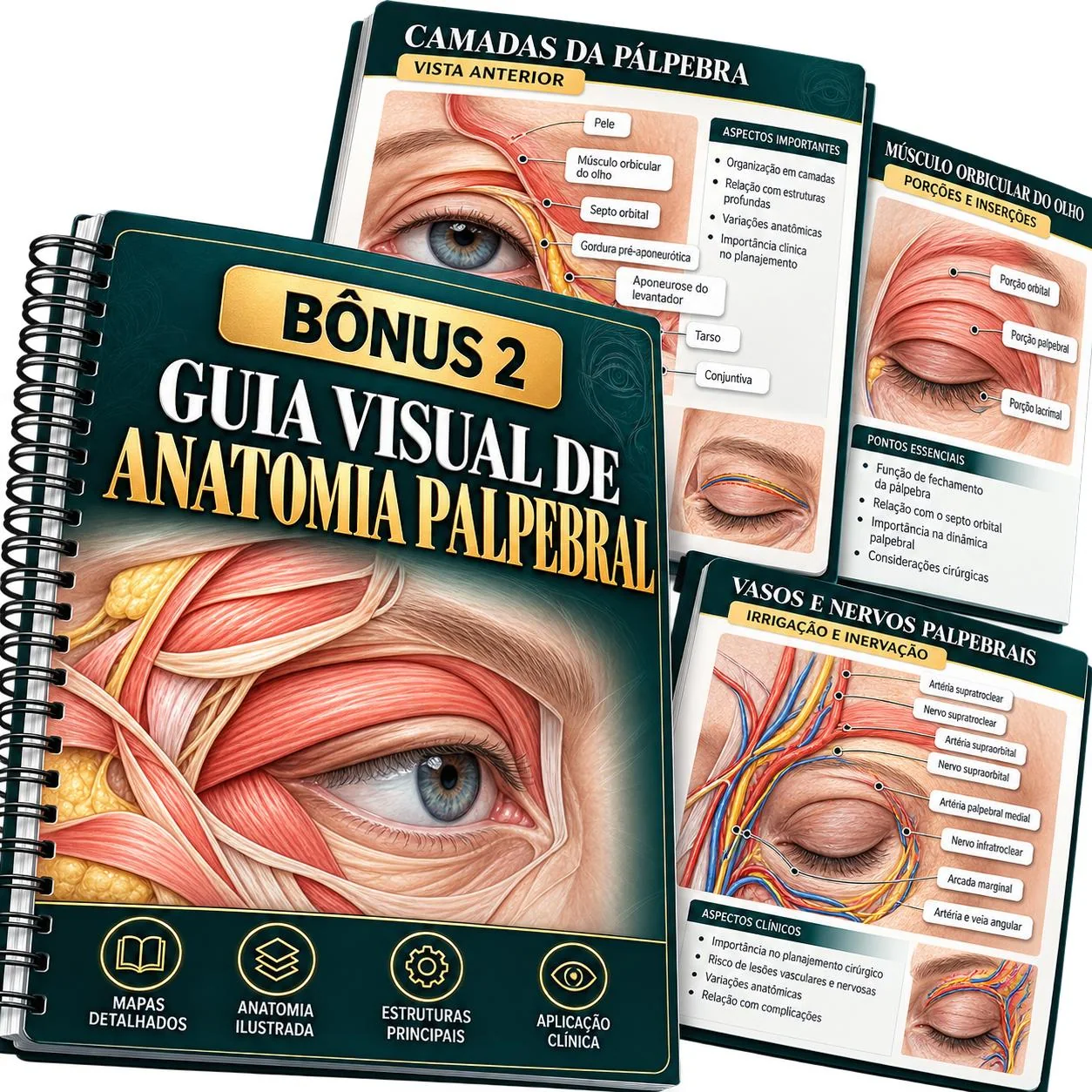 Bônus 2 — Guia Visual de Anatomia Palpebral